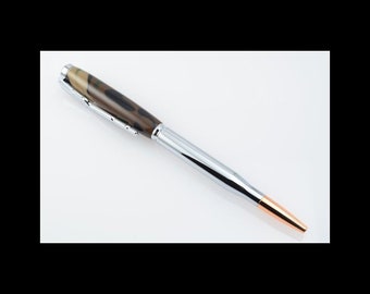 Camo Slim Style Bullet Pen, Rifle Clip, Twist Pen