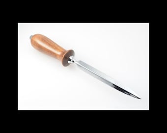 Walnut & Chrome Letter Opener: Executive Desk Accessory
