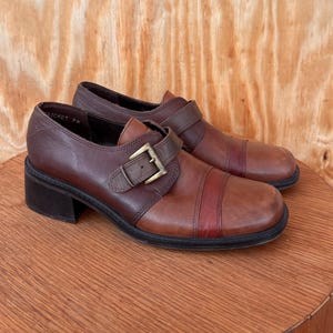90s Leather Shoes - Etsy