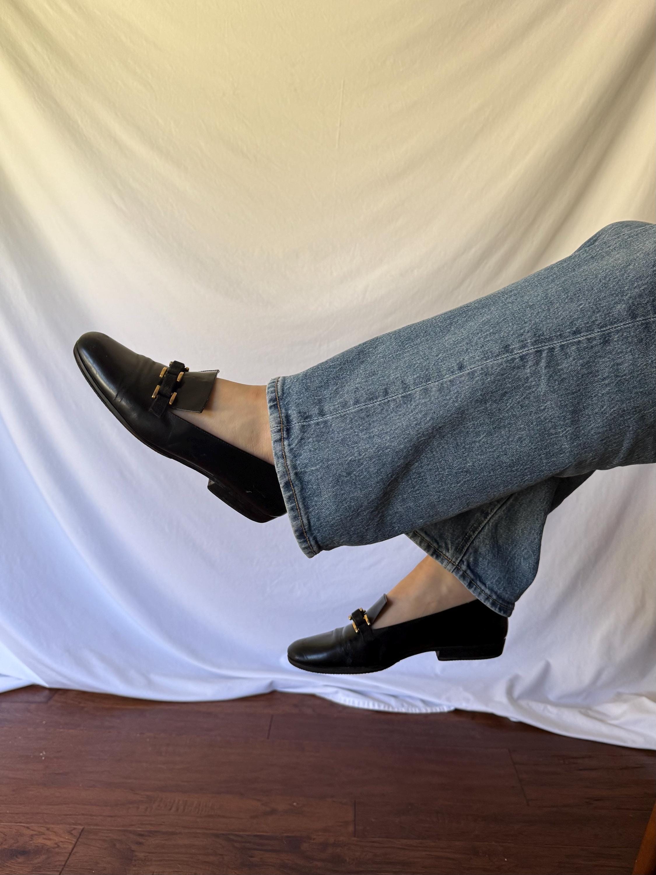 Square Toe Loafers 90s - Etsy