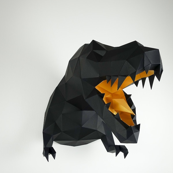 T. rex noir & doré