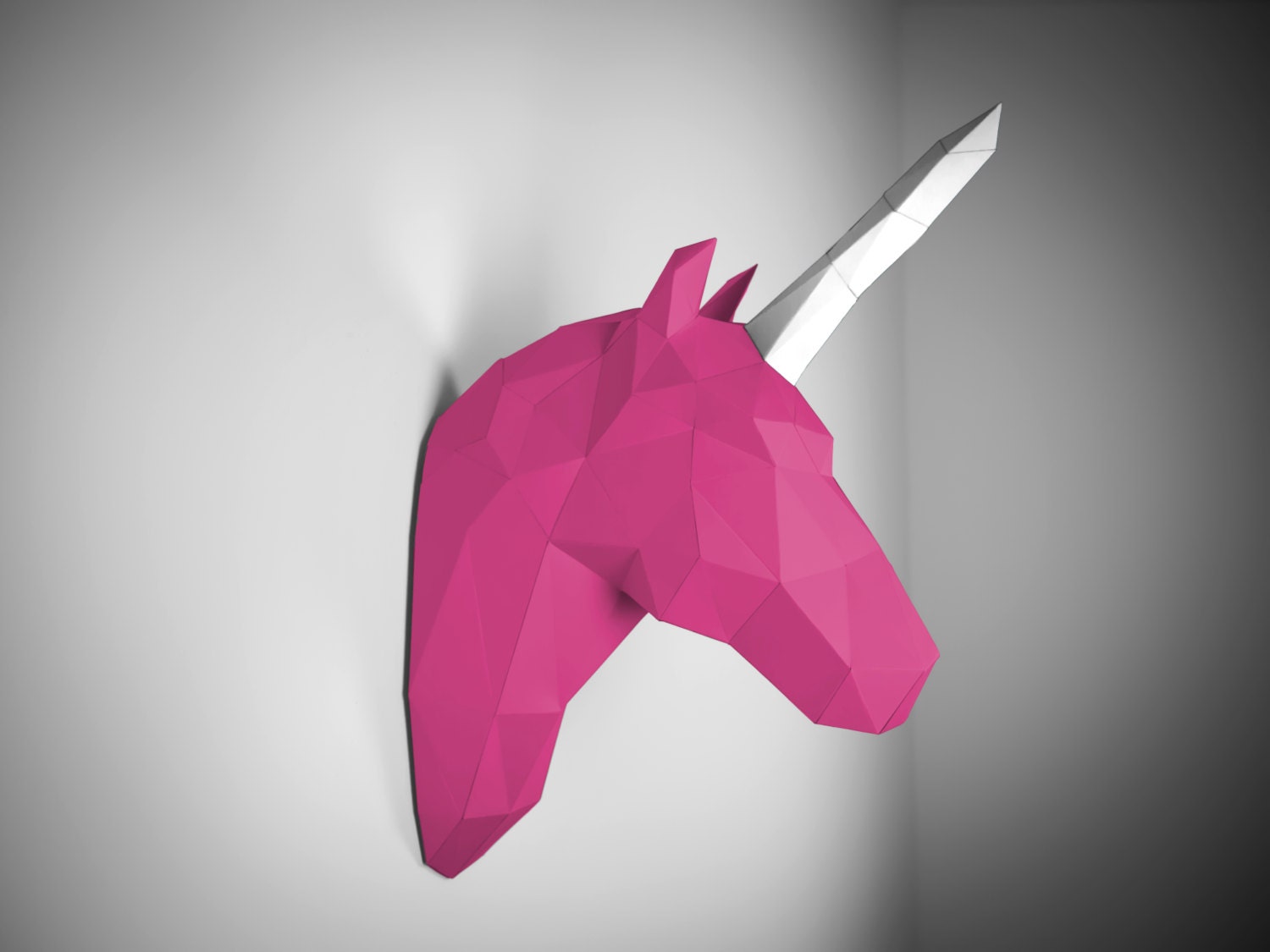 Einhorn Trophae Wanddeko Etsy