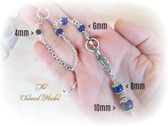 Gemstone Goddess Dowsing Pendulum Crystal Wicca Scrying Tool Etsy