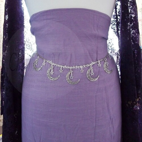 Celestial Crystal Bridal Sash: Star Wedding Dress Belt Aster  display picture 1