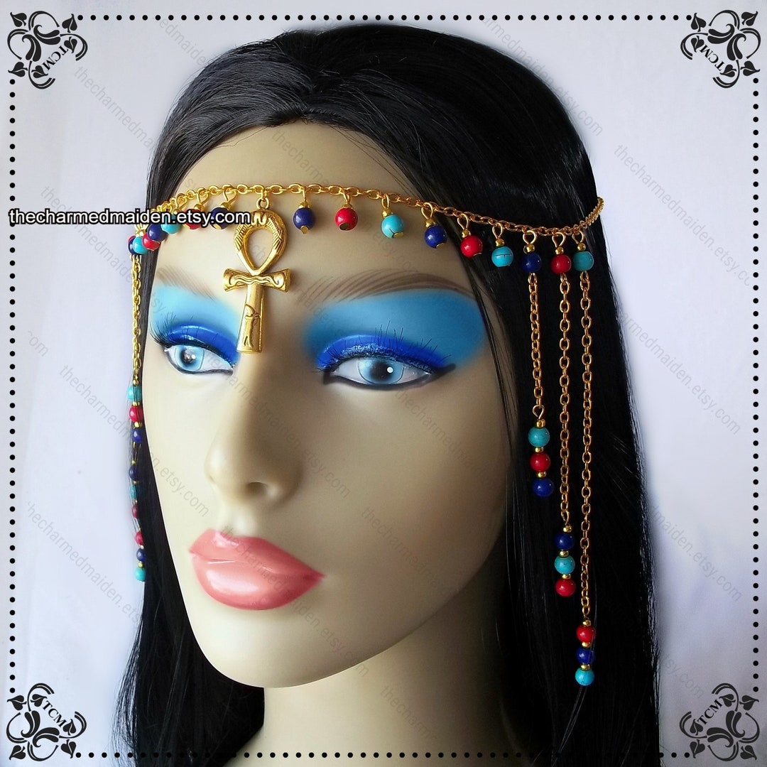 Egyptian Headpiece Goddess Headdress Egyptian Queen Circlet Etsy UK