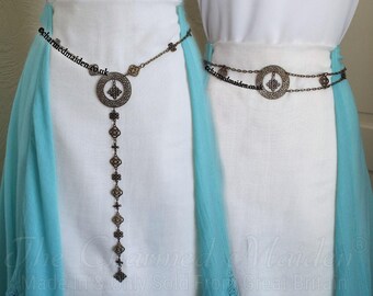 Vintage Gold Coin Chain Belt – Boho Statement Waist Jewelry  display picture 1