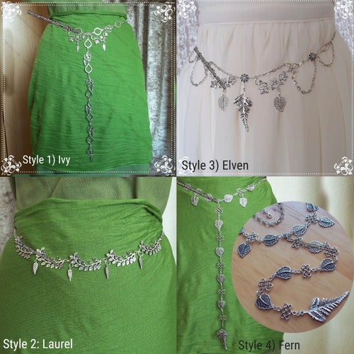 Leaf Belt, Forest Fairy Chain Belt, Girdle Belt