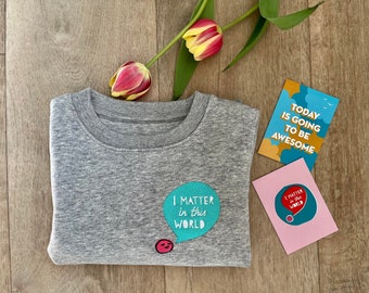 Yo importo en este mundo Sudadera Ecológica Infantil