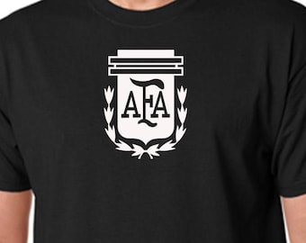 Black Argentina T Shirt Custom Soccer Grey