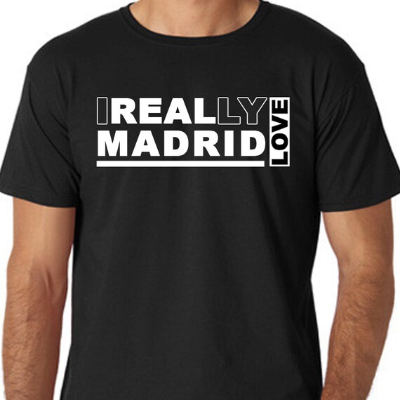Buy I Love Real Madrid Black Soccer T Shirt Custom Online India - Etsy