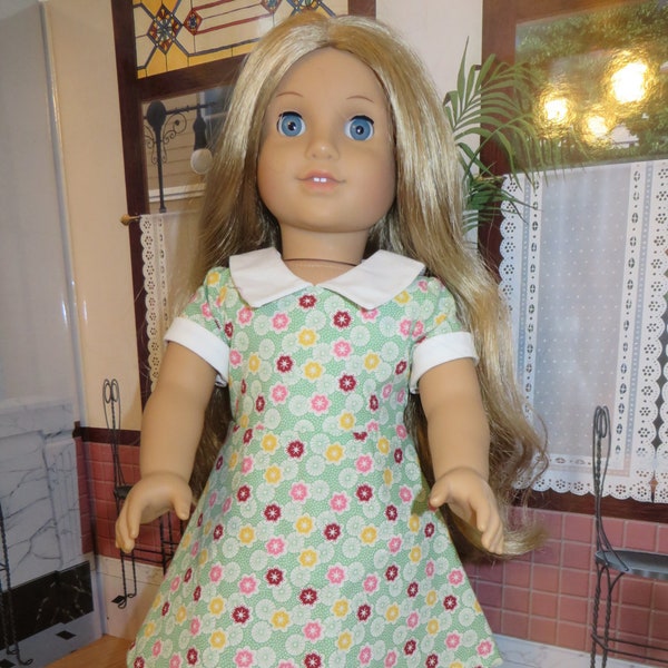 Vêtements de poupée de 18 pouces - La robe de style 1940 convient aux poupées comme American Girl ™