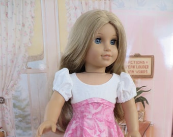 1950 Style Short Sleeve Dress for 18 Inch Doll like American Doll