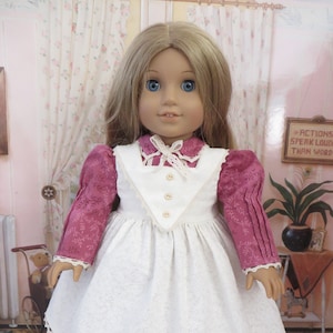 Dress and Pinafore for 18 Inch Doll like American Girl