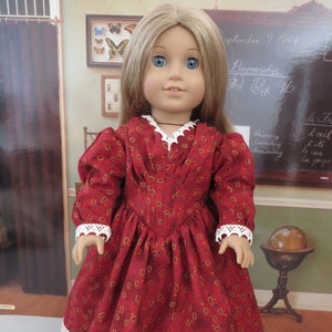 1840 Historical Dress (Jane Eyre) for 18 Inch Doll like American Doll