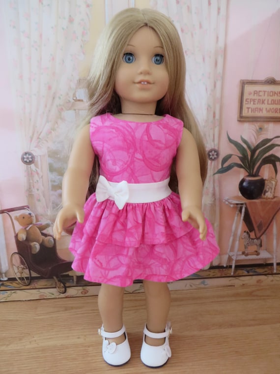 18in Dolls Sleeveless Dress & Pants.Handmade To Fit Our Generation New Sindy 