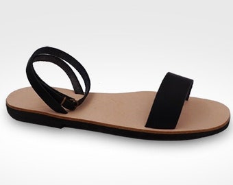 Frau Sandalen mit Lederband, made in Italy, Handgemacht licht Sandalen mit Gummi Sohle, farbig