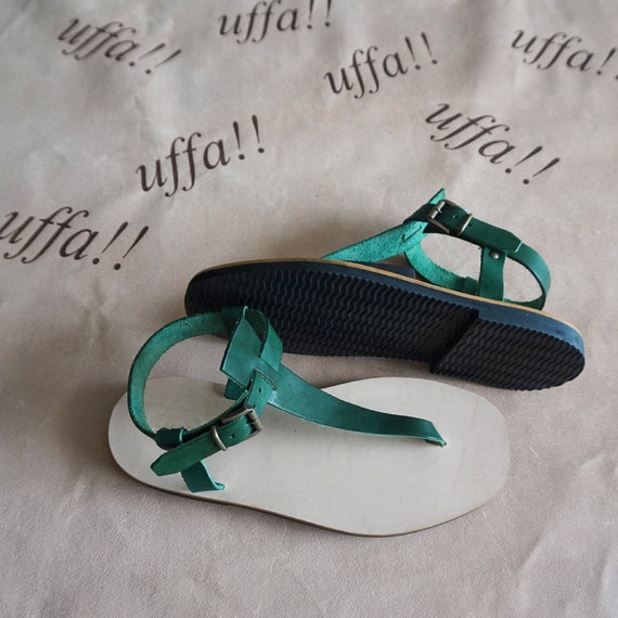 Sandalo Uomo infradito in Cuoio e Pelle Made in Italy in cuoio naturale e pelle colorata a mano Scarpe Calzature uomo Sandali Sandali sportivi Sandali artigianali leggeri in gomma 