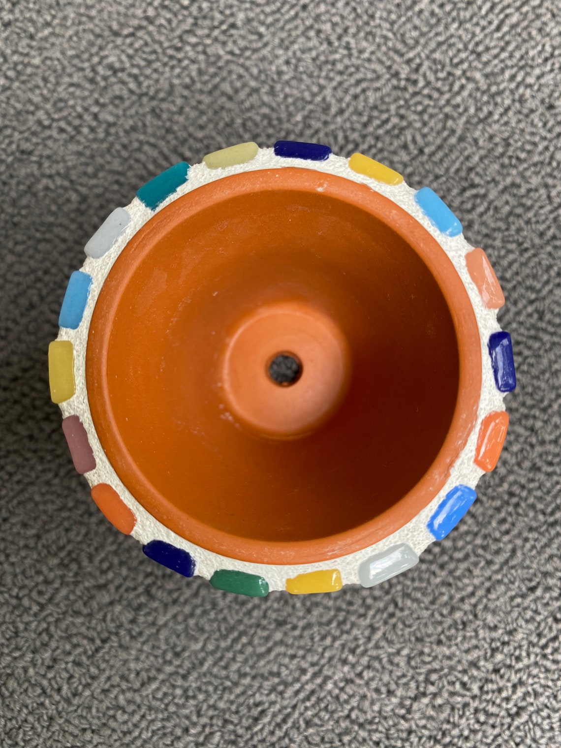 Mini Mosaic Terracotta Flower Pot Succulent Planter Etsy