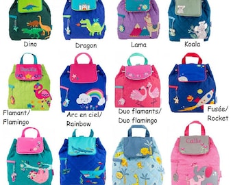 Backpack, Quilted Backpack - Stephen Joseph (Free Personalization), free customization, embroidery