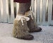 McKinley boot cuffs..  Pink PomPon .. Fur boot covers, fur boot cuffs, fur leg warmers, wolf costume, toddler fur boots, baby fur boots 