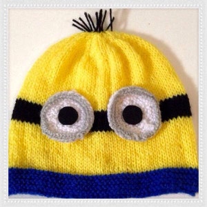 Minion Hat Knitting Pattern