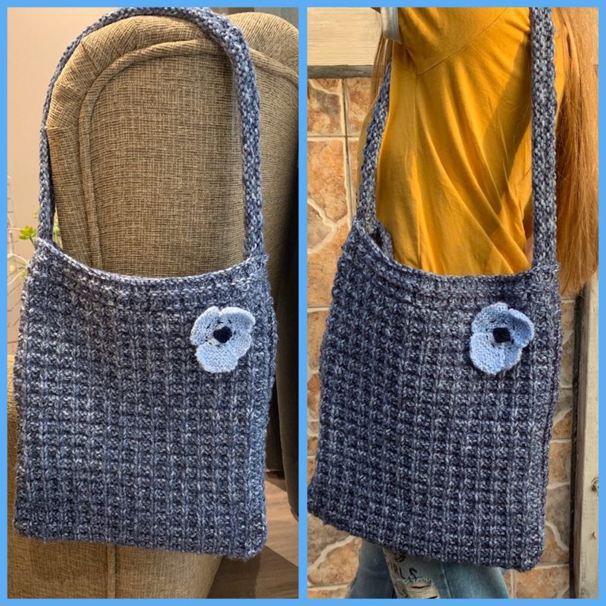 Bag knitting pattern: knit market bag. Aran Shopper Bag pattern. Original  design. Knit pattern bag. Knit your own bag. Market bag pattern.