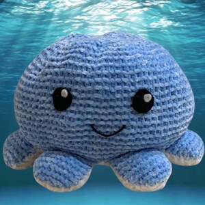 KNITTING PATTERN-Octopus reversible image 1