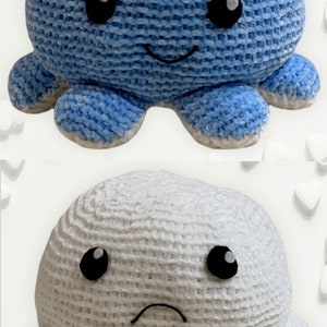 KNITTING PATTERN-Octopus reversible image 4