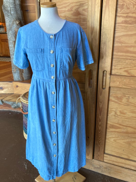 Vintage 1990s Iconic Denim Dress