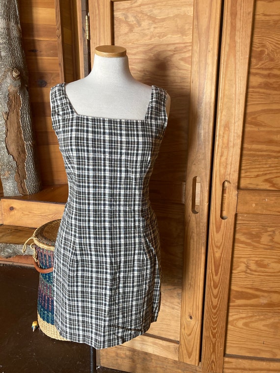 Vintage 1990s Gingham Mini Dress