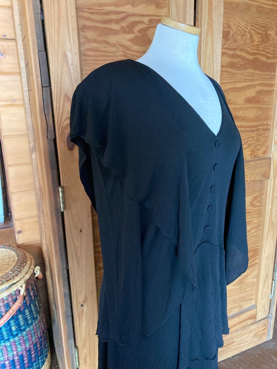 Vintage 1980s Saks Fifth Avenue Black Dress - image 2