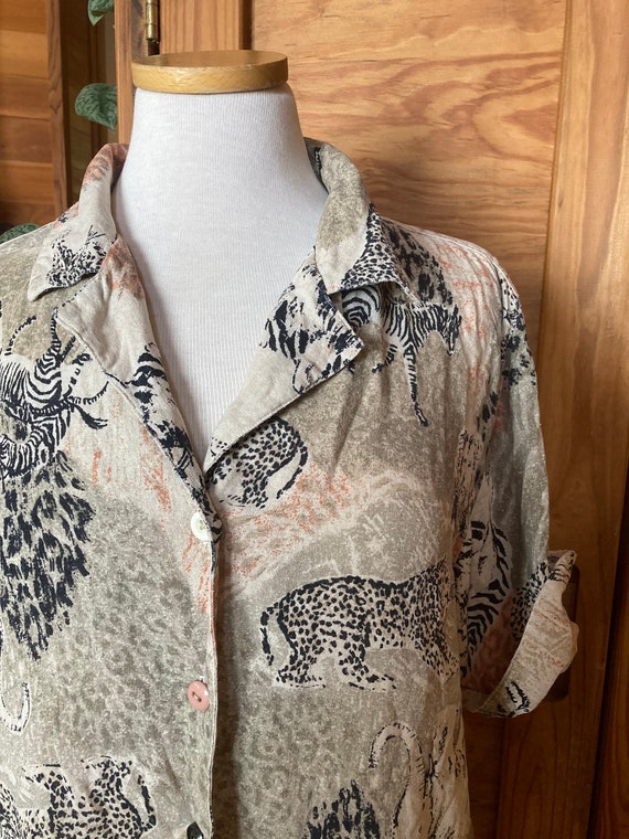 Vintage Pure Silk 90s Buttondown - image 1