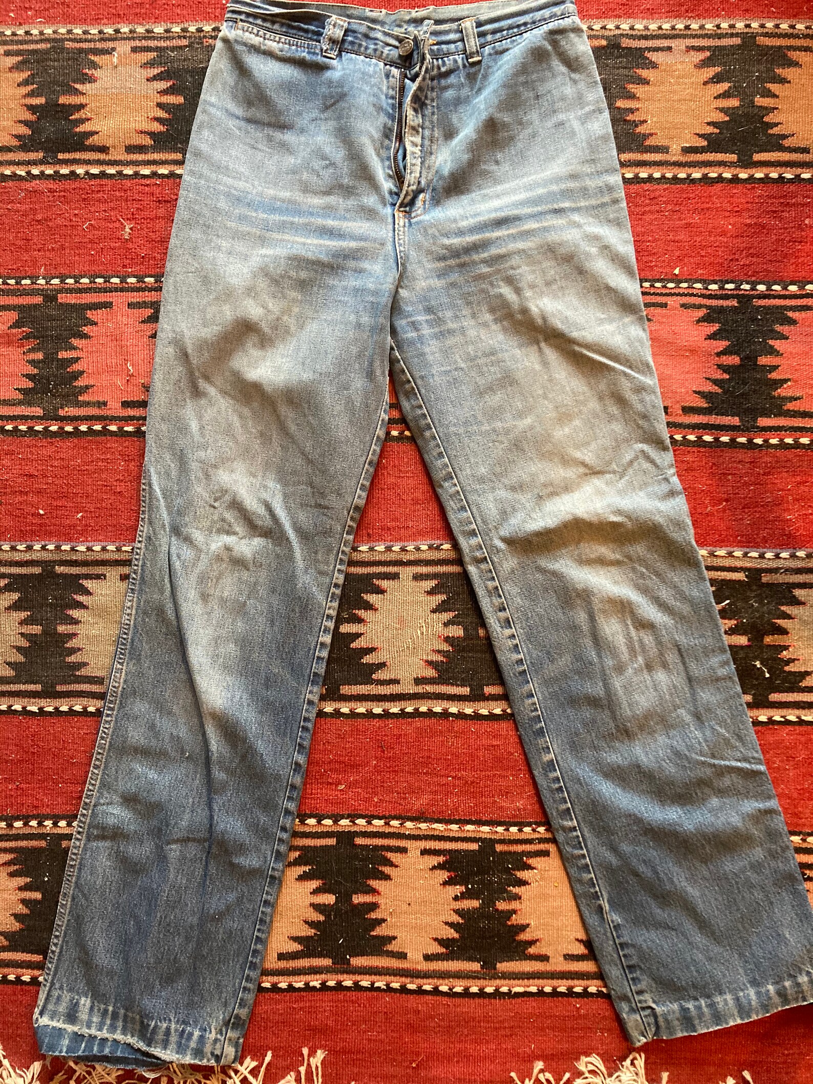 Vintage 1970s Chemin De Fer Ultra High Rise Jeans | Etsy