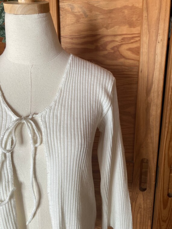 Vintage Rib Knit 90s Cardigan - image 2