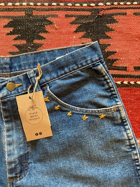 Vintage Hand Embroidered Cutoffs