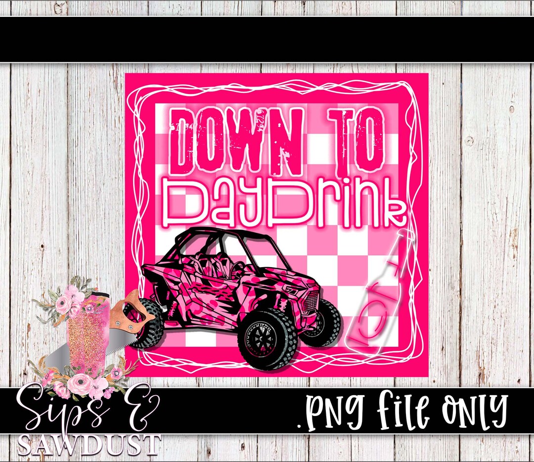 Down to Day Drink Png Rzr, Pink Rzr Png, Neon - Etsy