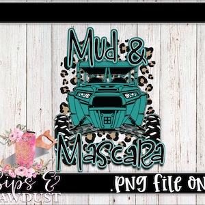 Mud and Mascara teal leopard rzr, rzr sublimation png