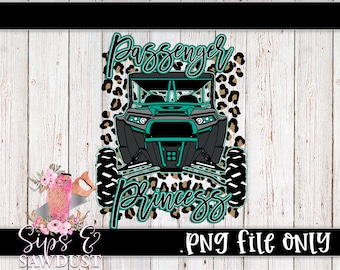 Passenger princess rzr png, leopard rzr, rzr sublimation digital file