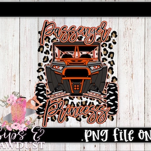 Orange and grey leopard rzr png, passenger princess png sublimation
