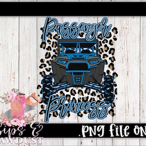 Light blue passenger princess rzr png sublimation rzr
