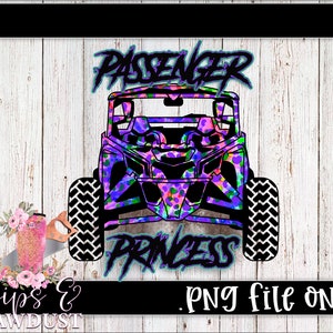 Can Am passenger princess png, sublimation canam