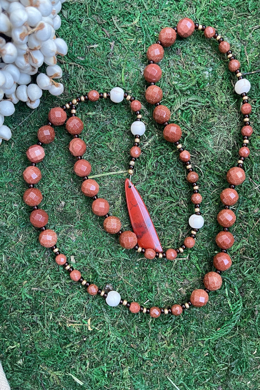 Goldstone Christian Prayer Beads: Anglican Rosary, Anxiety Fidget Tool ...