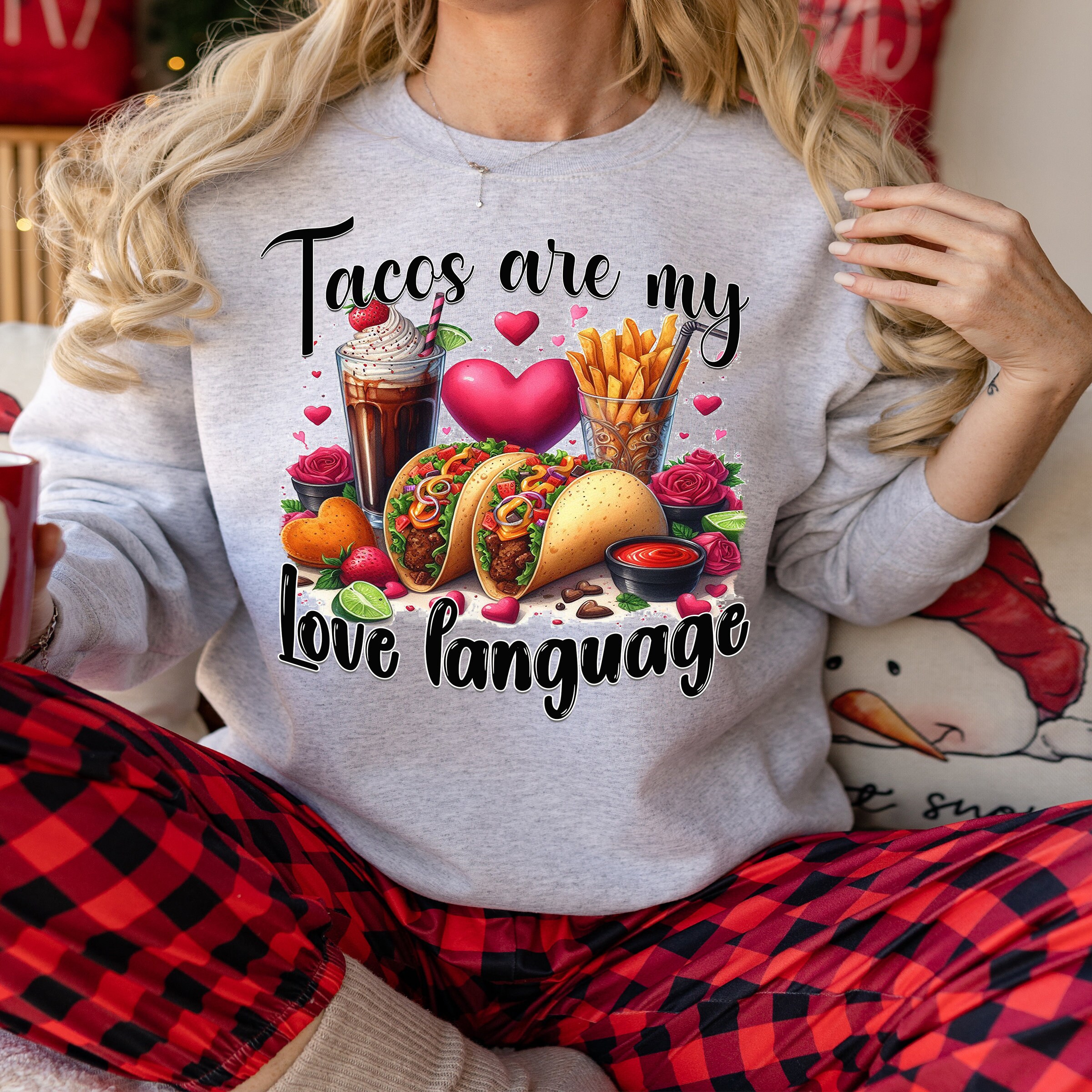 Unisex Fleece Zip Hoodie - My Love Language Is Tacos