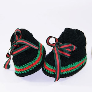 Crochet baby booties