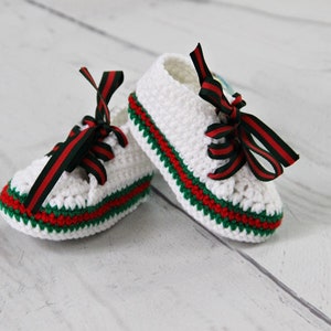 Crochet baby booties