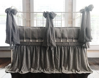 crushed velvet cot bumper