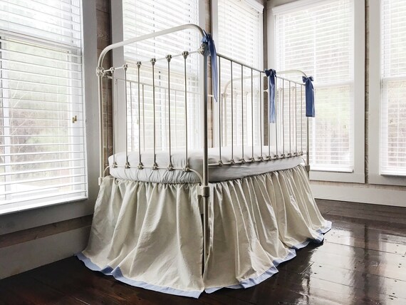 Baby Boy Crib Bedding Set Modern Crib Bedding Ivory Crib Etsy