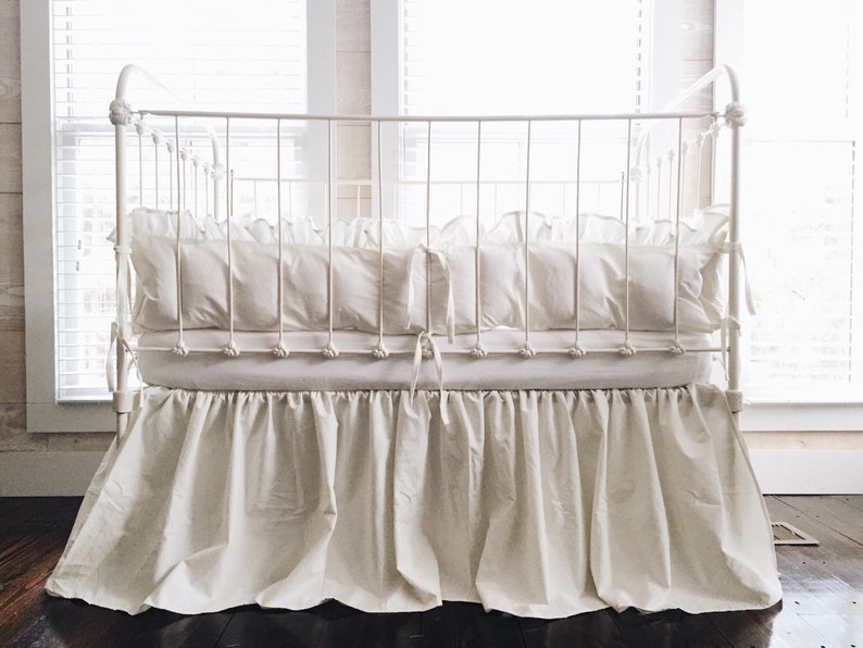 Neutral Crib Bedding Set Per Image 0