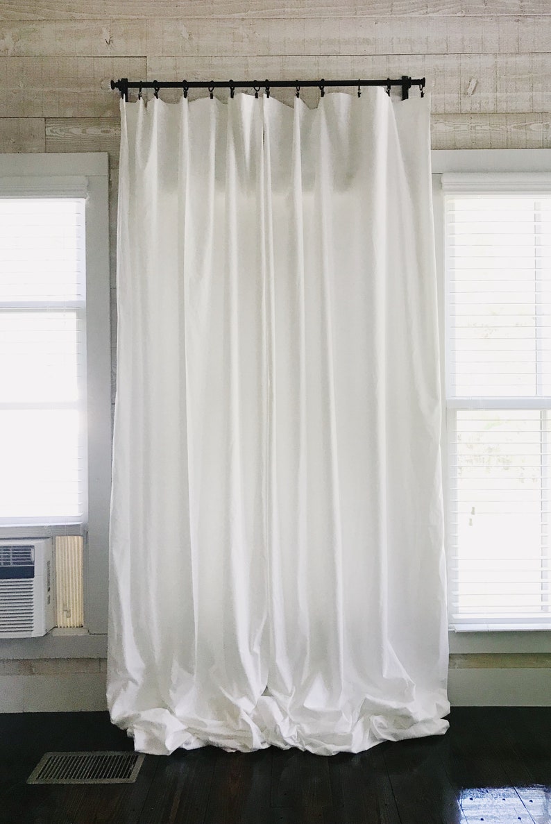 White Nursery Curtains Lined Curtain Panels Boy Nursery Etsy