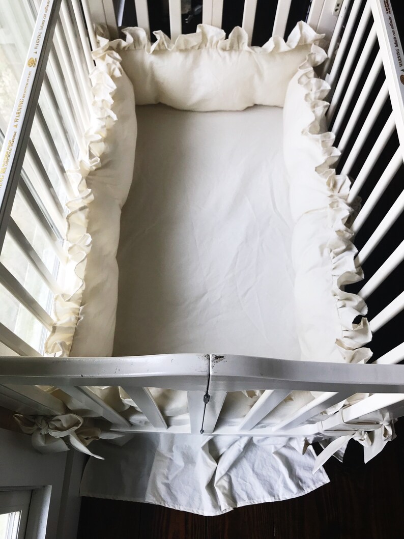 Mini Crib Bedding Set Neutral Baby Bed Crib Skirt Crib Etsy